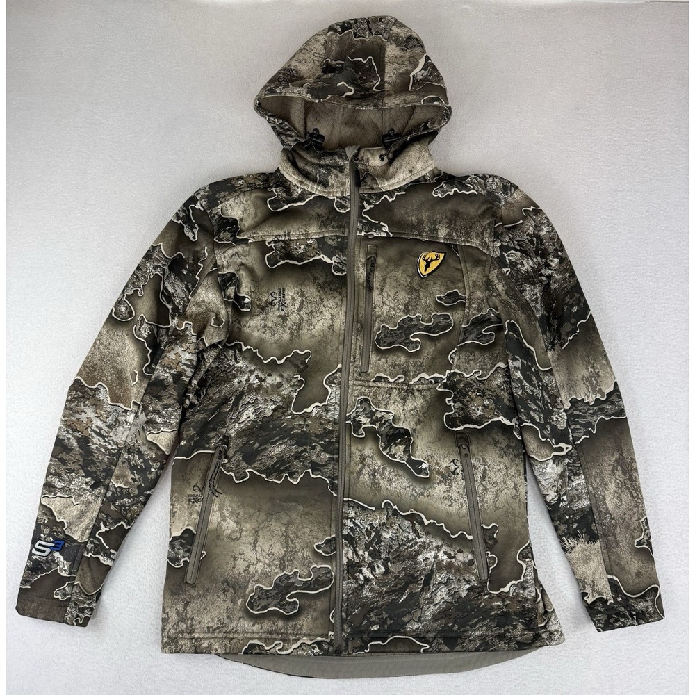Scent Blocker‎ Hooded Jacket Men's Medium Hunting Jacket Realtree Excape Camo S3